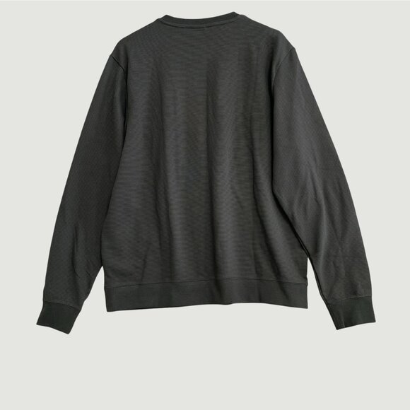 NEW Puma Men's XL Textured Crewneck Sweatshirt Black Cotton Blend - Picture 3 of 11